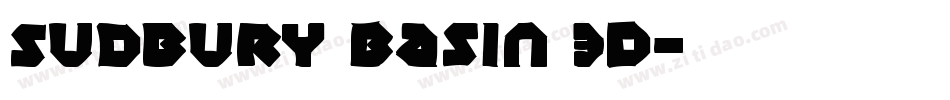 Sudbury Basin 3D字体转换